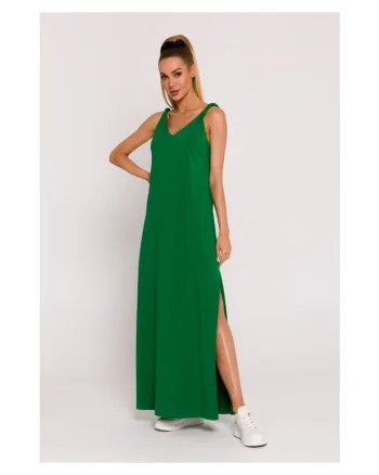 Rochie maxi cu decolteu adanc la spate,