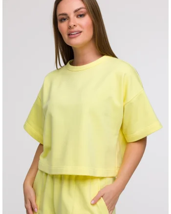 Bluza oversize cu maneci scurte,
