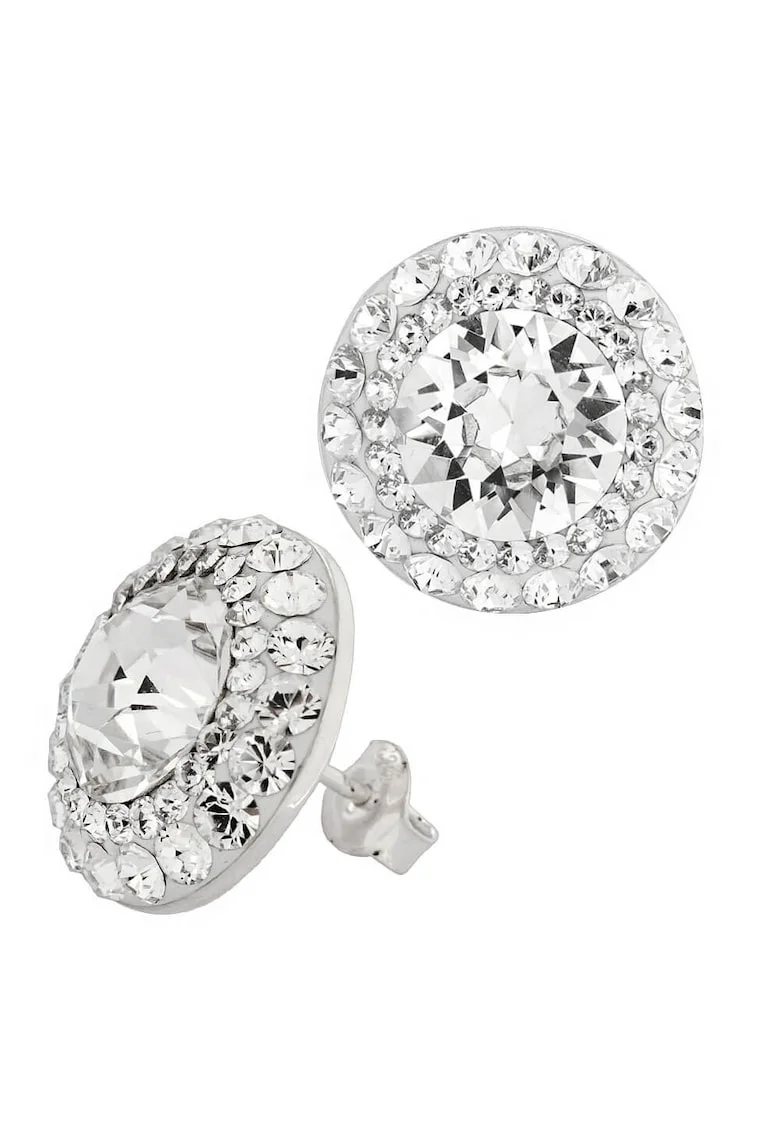 Cercei cu cristale Swarovski® Chaton England Queen 10mm surub