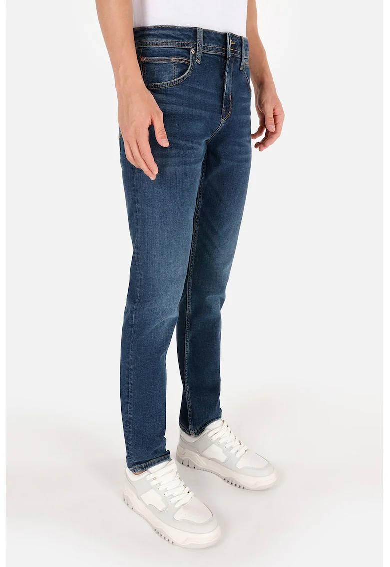 Blugi regular fit cu talie medie, Albastru