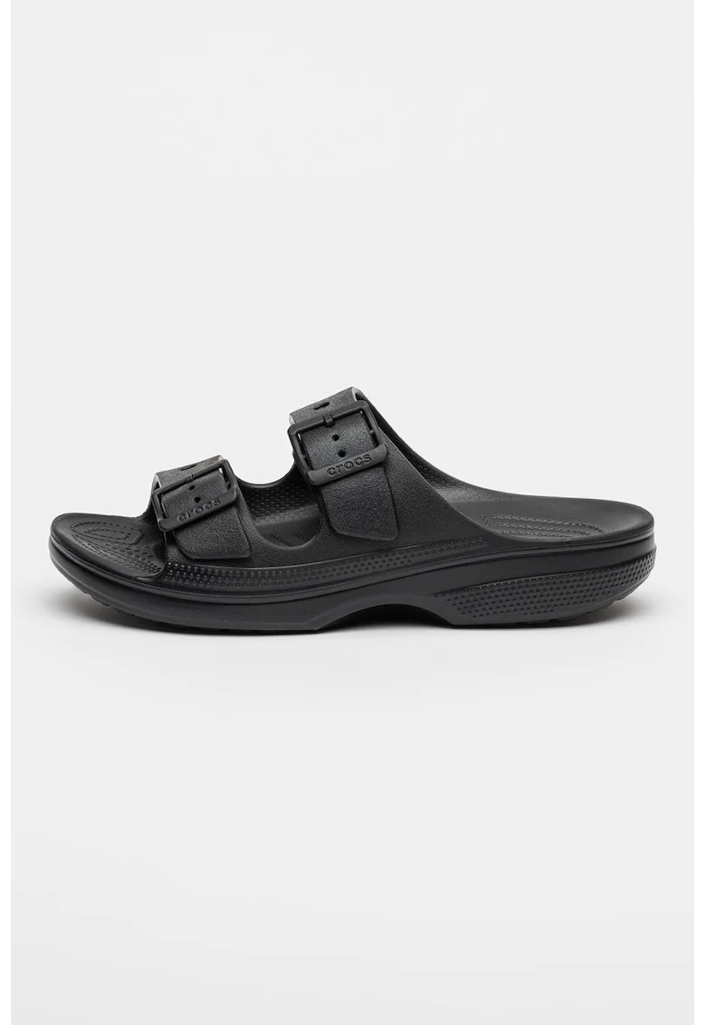 Papuci demi-wedge Saturday, Negru