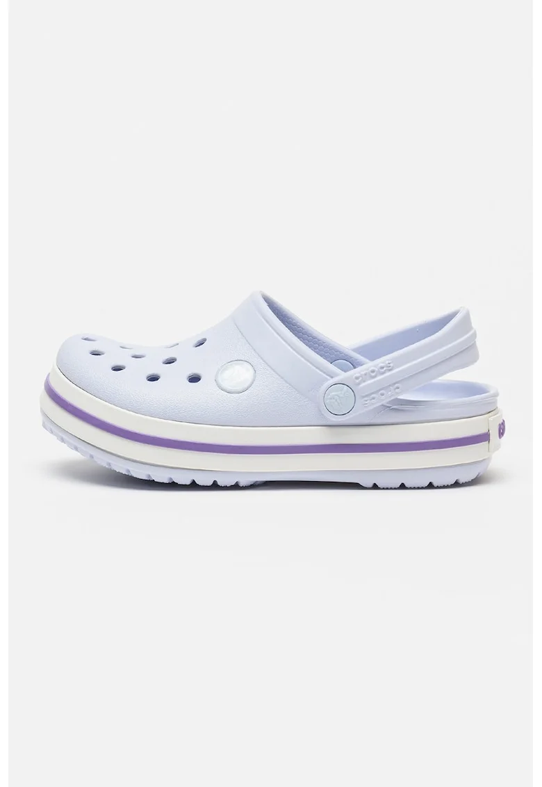 Saboti slingback flatform Crockband, Albastru lavanda