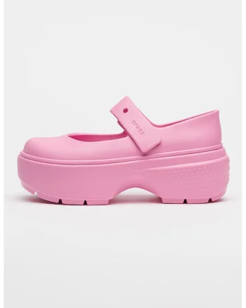 Balerini Mary Jane cu aspect masiv Stomp, Roz