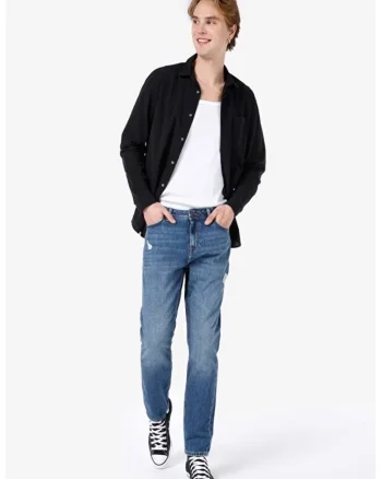 Pantaloni De Barbati Albastru Regular Fit 067 Jack 8684112148373