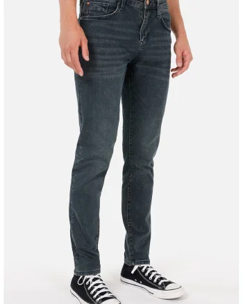 Blugi slim fit, Albastru