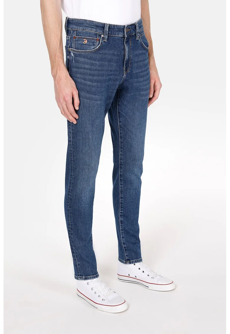 Blugi regular fit, Albastru