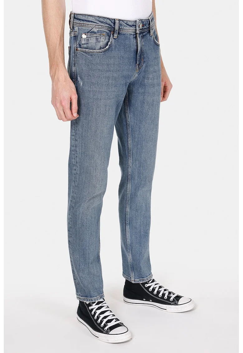 Blugi regular fit, Albastru