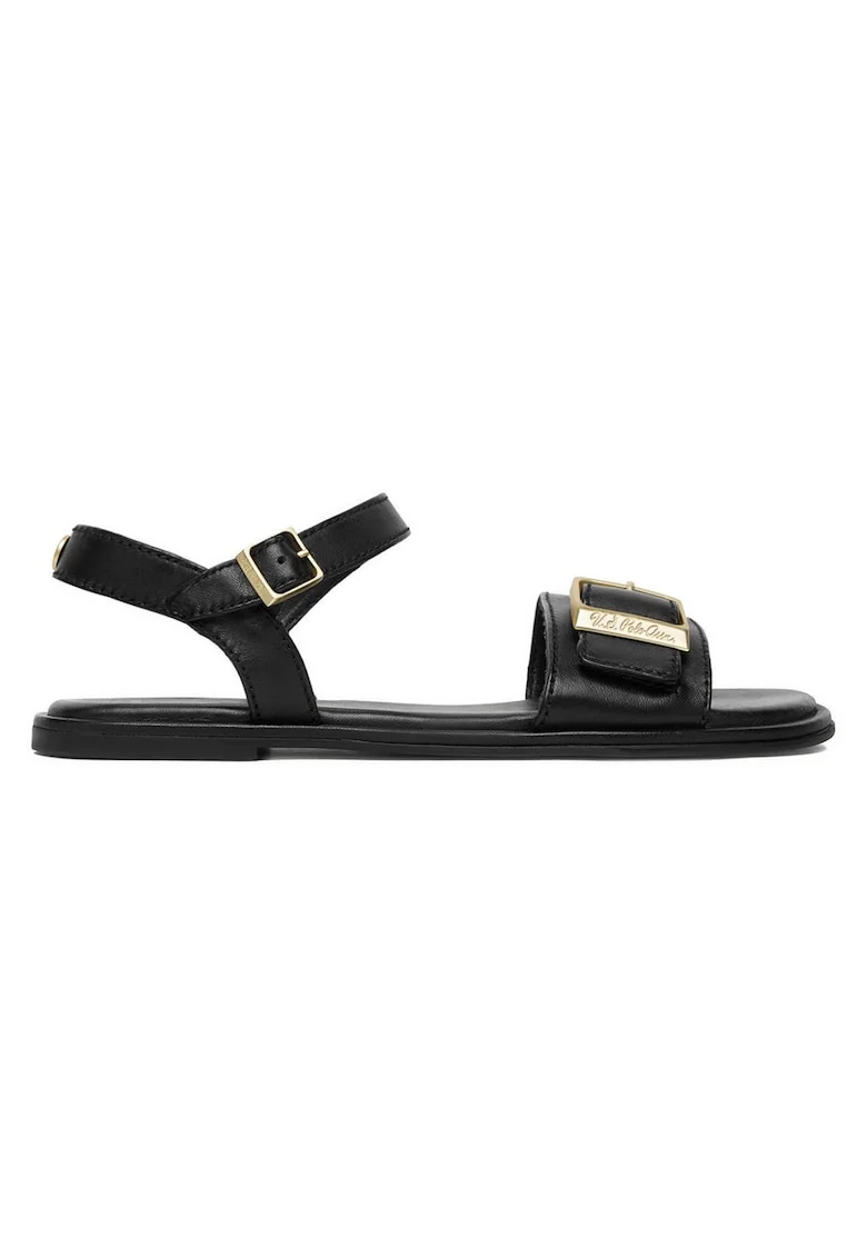 Sandale dama  negru piele naturala, Negru