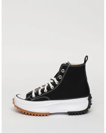Tenisi inalti unisex cu talpa flatform Run Star Hike, Negru/Alb optic