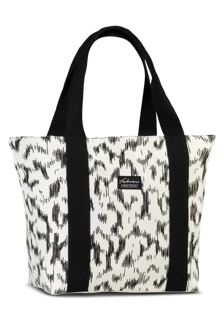Geanta de Plaja  52x36x18 cm, 18L, Negru I Alb