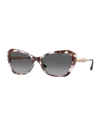 Ochelari de soare cat-eye cu logo, Alb/Auriu/Maro