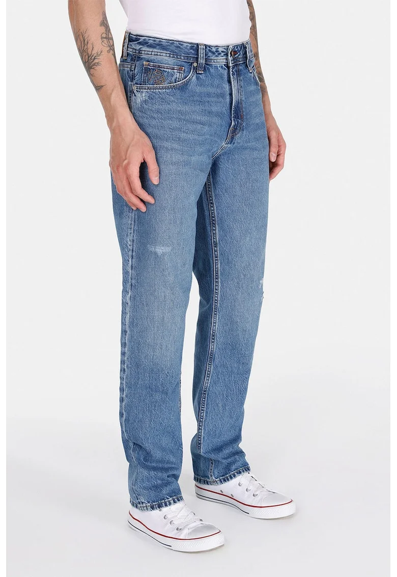 Blugi regular fit, Albastru melange