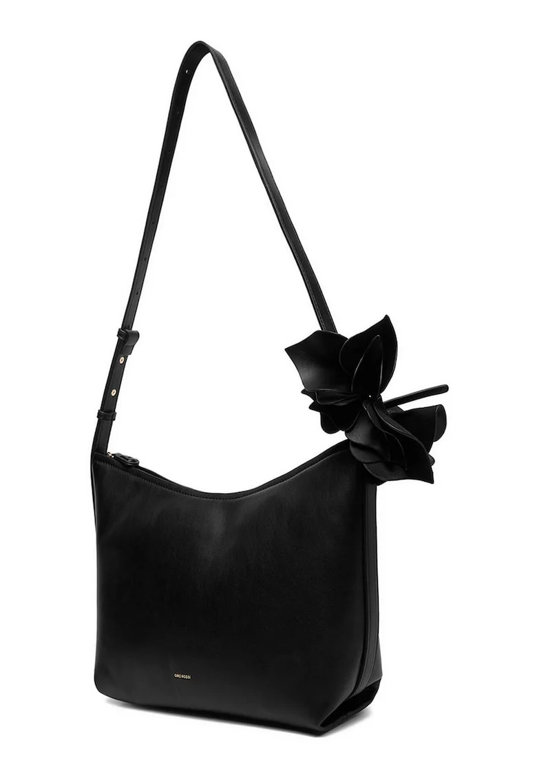 Geanta dama  textil negru 30x25cm