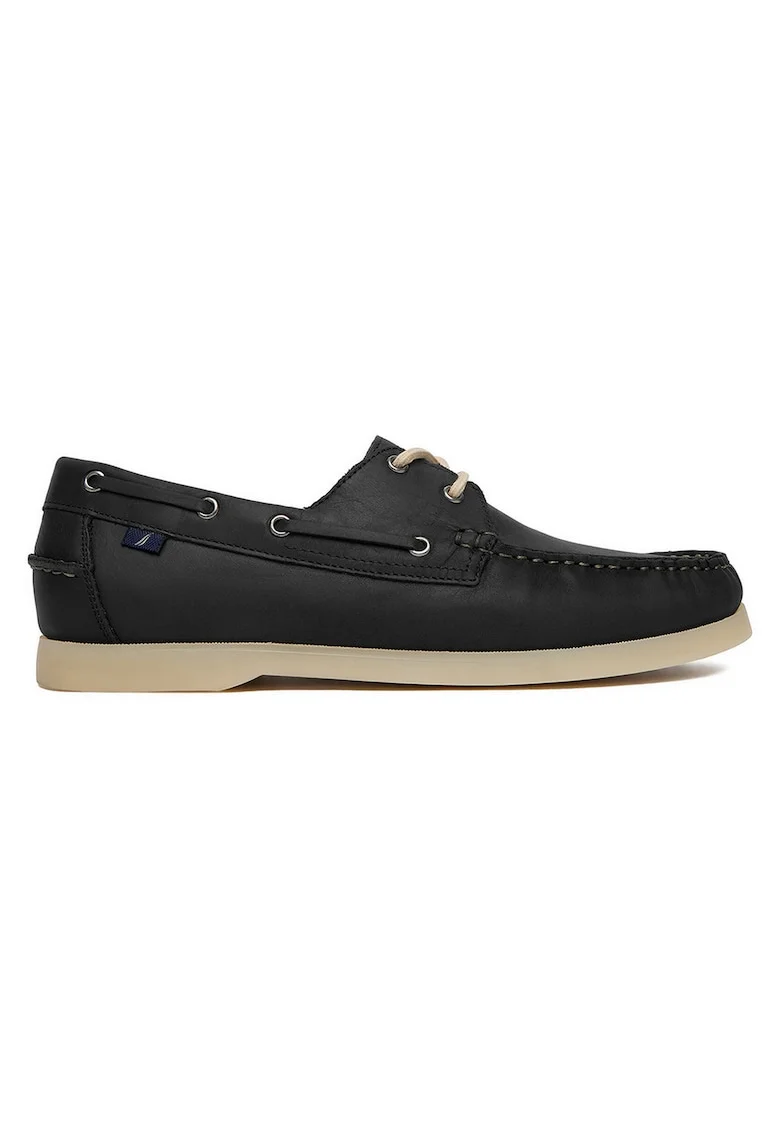 Mocasini barbati  piele naturala, negru, design clasic, confortabili, Negru
