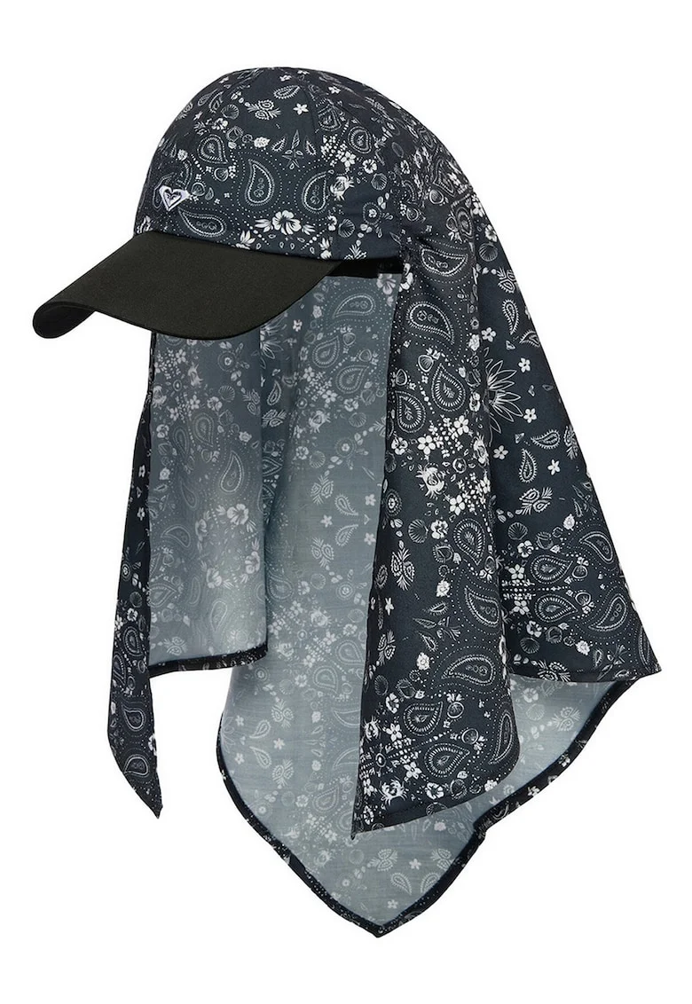 Sapca dama  negru floral sintetic 58cm