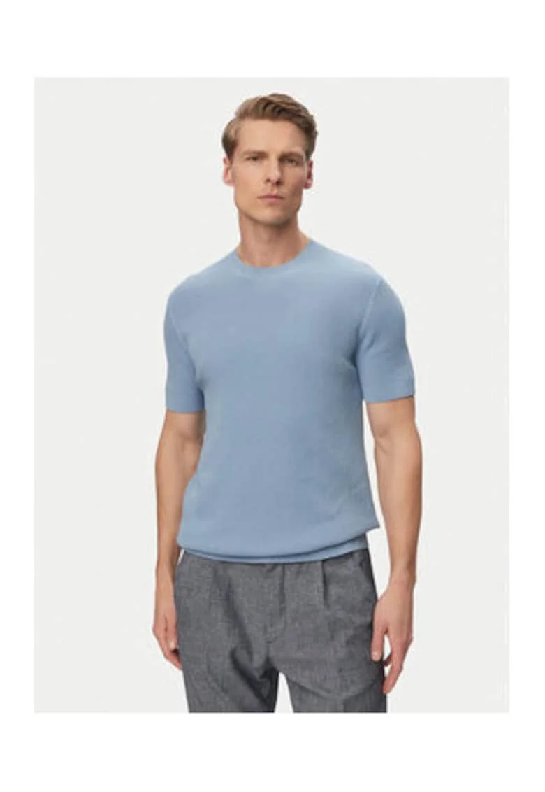 Tricou barbati, Joop Jeans, bumbac, maneca scurta, albastru