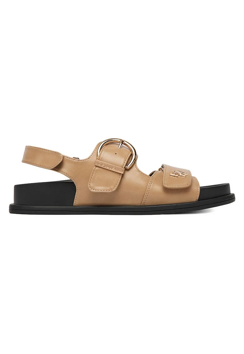Sandale dama,  bej, piele ecologica, Bej