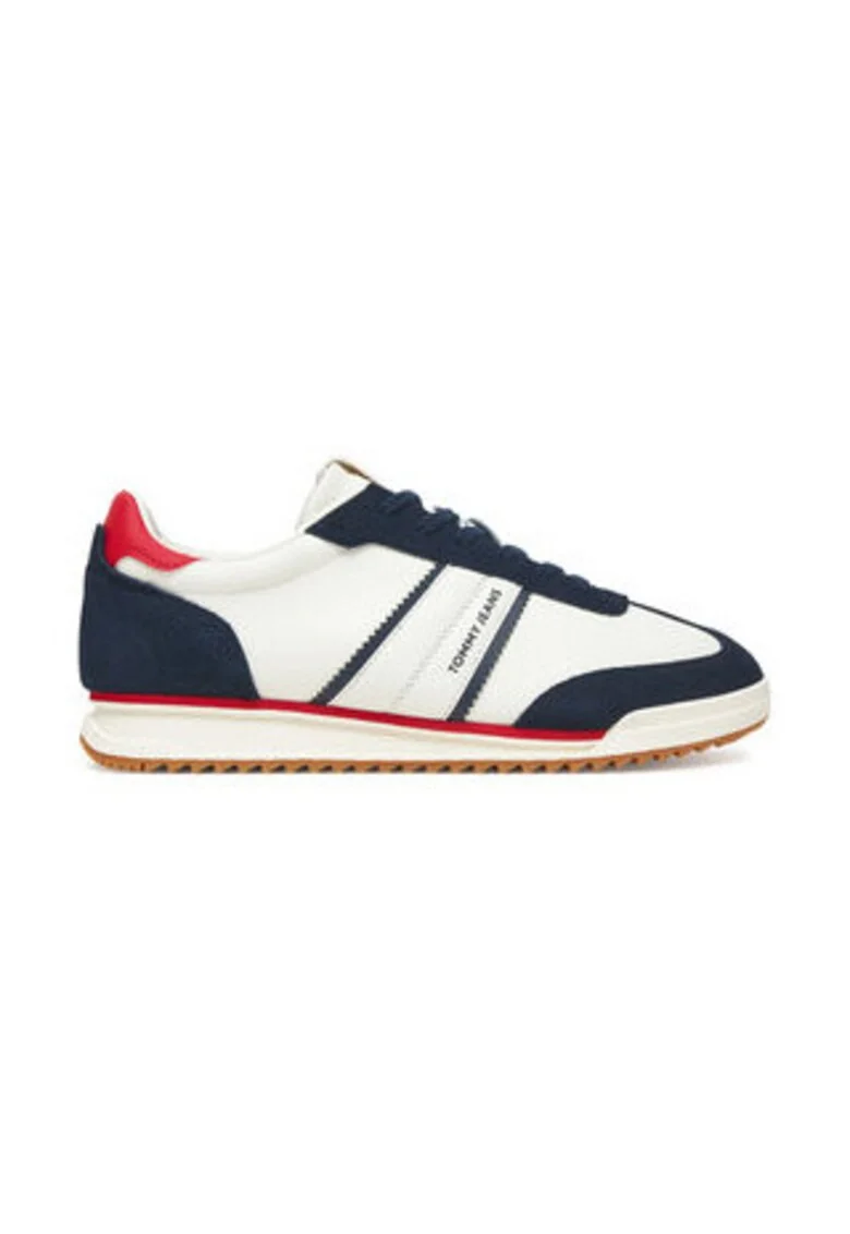 Tenisi barbatesti,  305553065, piele naturala, alb/bleumarin
