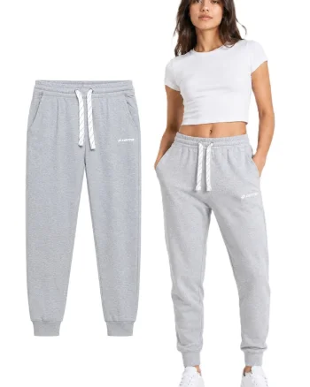 Pantaloni de trening cu buzunare si talie ajustabila