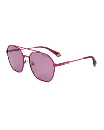 Ochelari de soare unisex polarizati, Roz zmeuriu