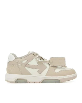 Sneakers femei, Off White Out Of Office, Alb/Bej