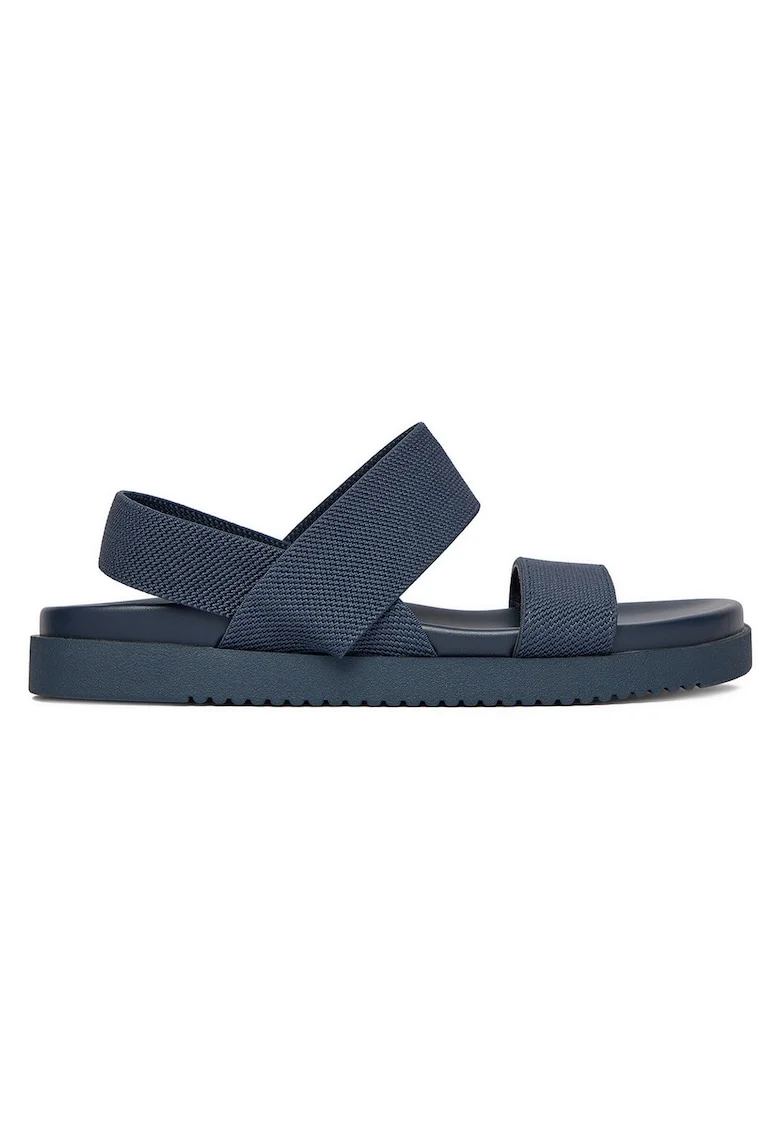 Sandale dama,  bleumarin, textil, Bleumarin