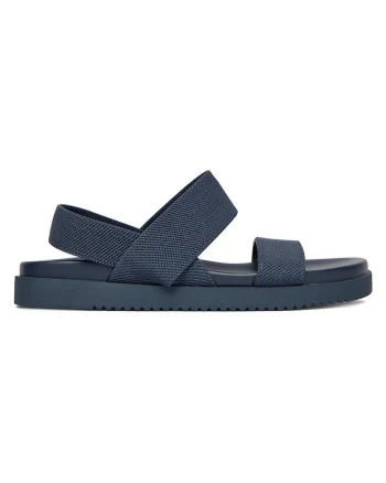 Sandale dama,  bleumarin, textil, Bleumarin