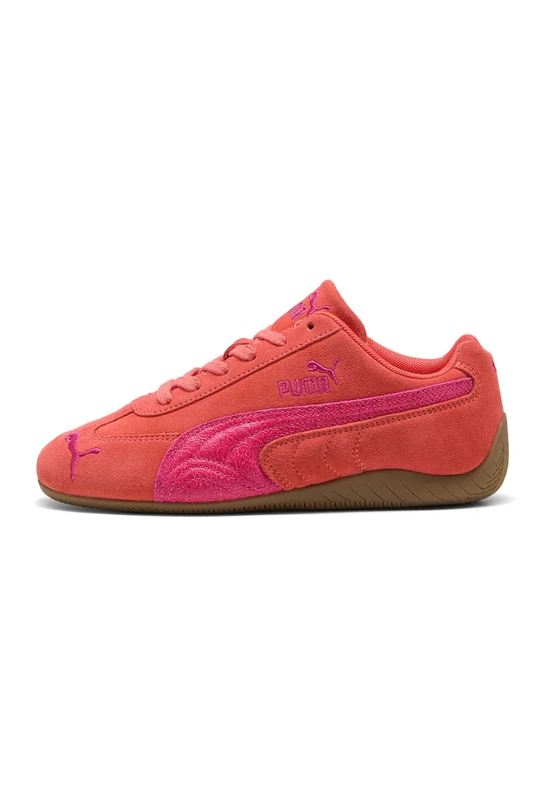 Pantofi sport Speedcat Vibes din piele intoarsa, Rosu capsuna