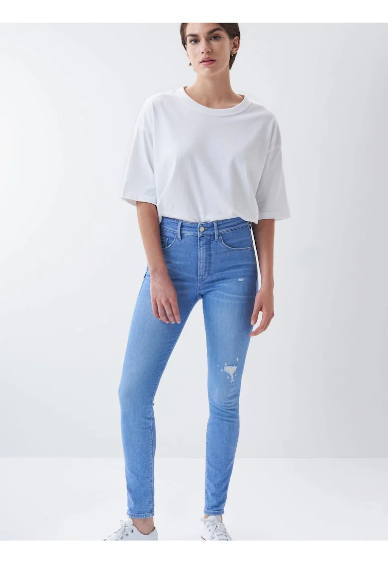 Blugi skinny rupti Secret Glamour,