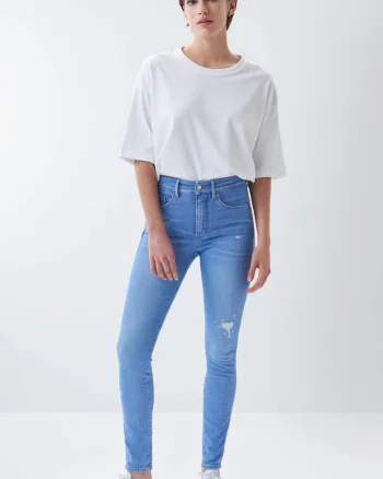Blugi skinny rupti Secret Glamour,
