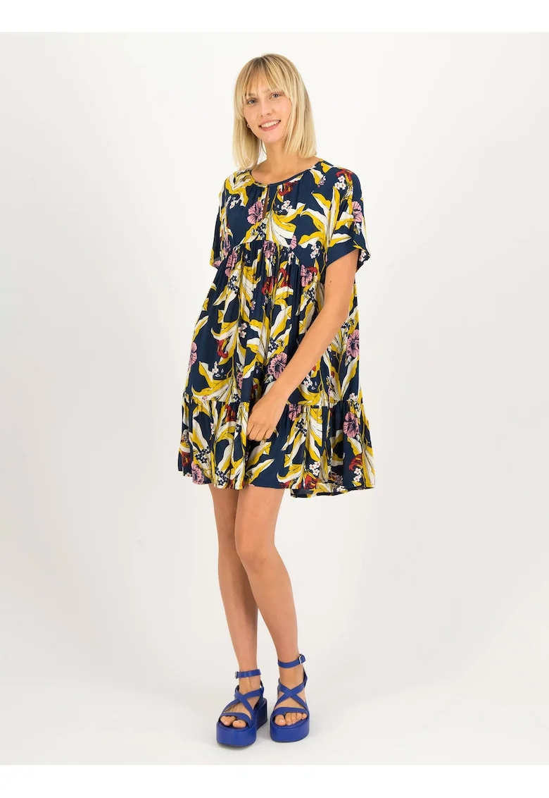Rochie scurta lejera cu imprimeu floral