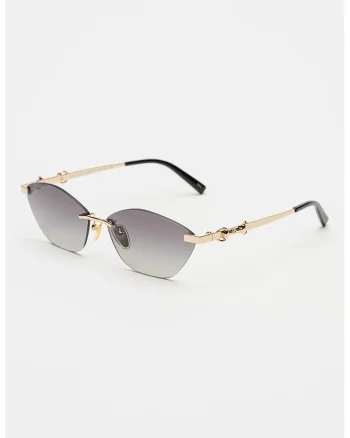 Ochelari de soare cat-eye, Auriu
