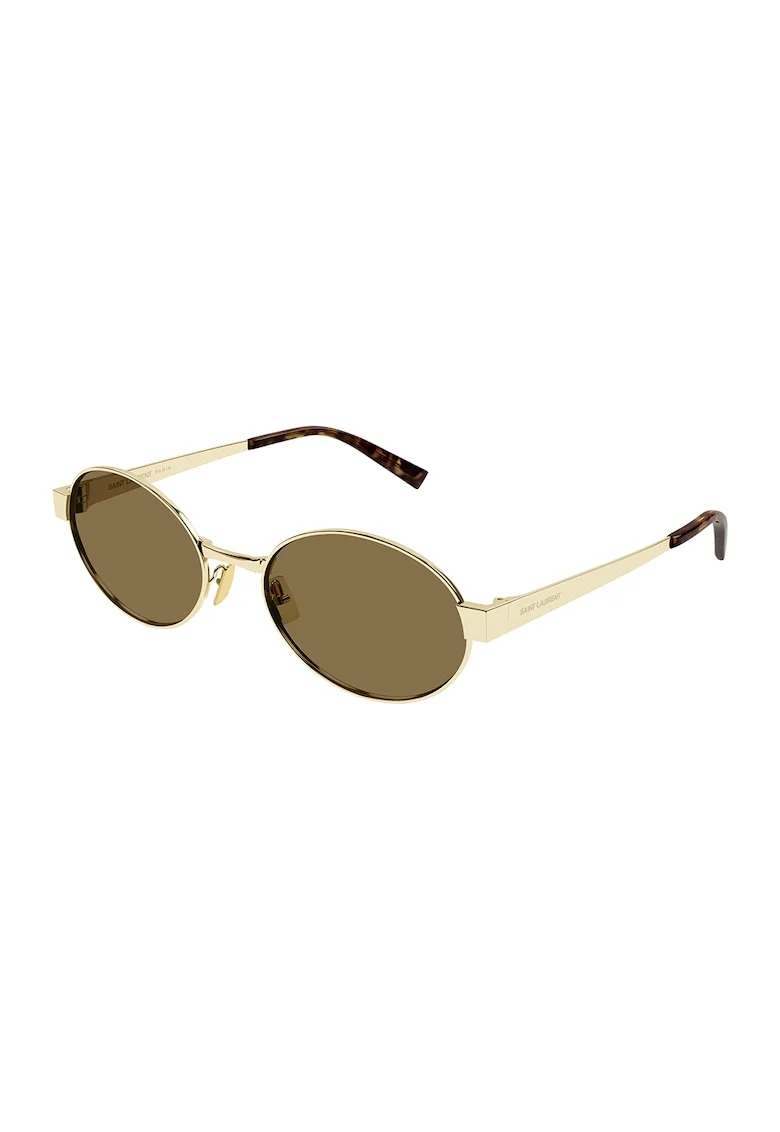 Ochelari de soare rotunzi cu rama metalica - 654963, Auriu