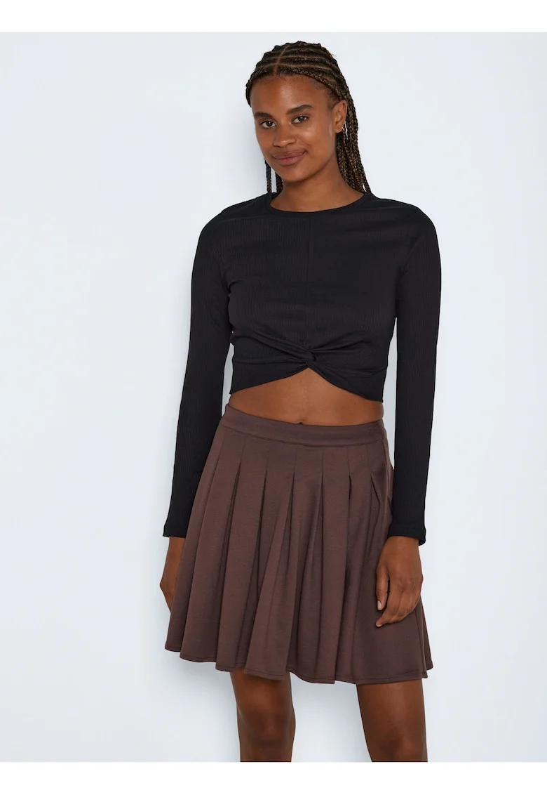 Bluza scurta din amestec de bumbac,