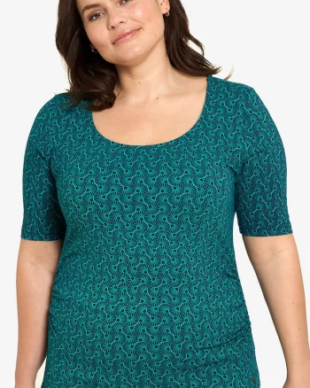 Tricou din amestec de bumbac organic cu model logo,