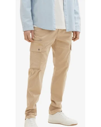 Pantaloni din bumbac cu buzunare laterale