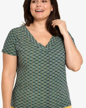 Tricou din amestec de bumbac organic cu imprimeu