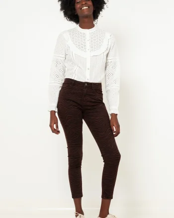 Pantaloni crop slim fit