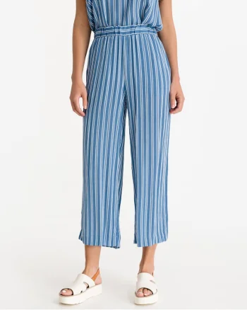 Pantaloni crop cu dungi Marrakech