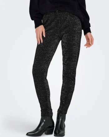 Pantaloni conici cu insertii stralucitoare