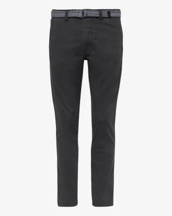 Pantaloni uni cu o curea