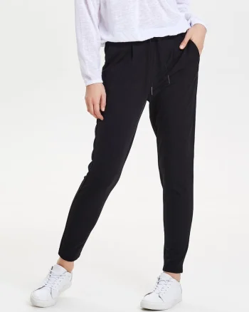 Pantaloni uni cu snur de ajustare