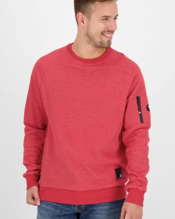 Bluzon din amestec de bumbac cu maneci raglan,