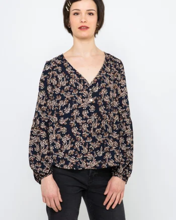 Bluza lejera cu maneci bufante