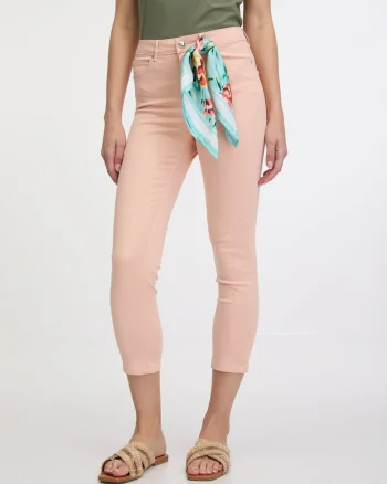 Blugi skinny cu esarfa