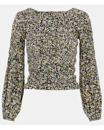 Bluza slim fit cu imprimeu floral