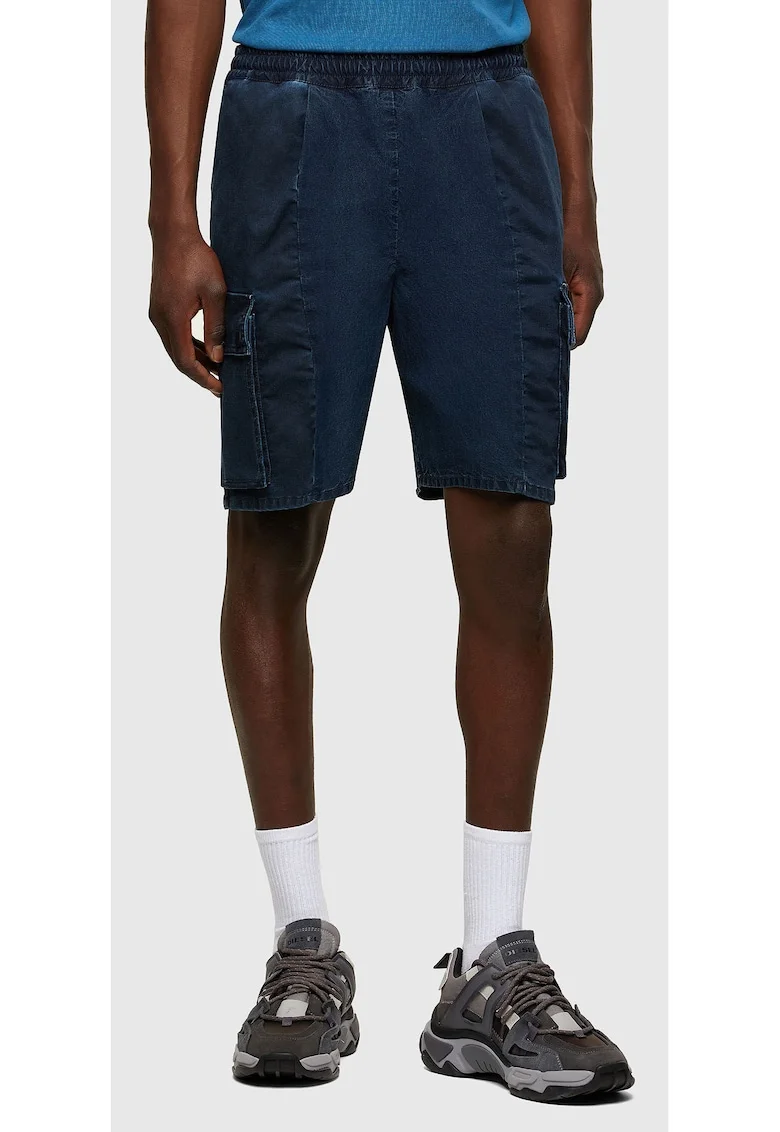 Pantaloni scurti cu buzunare laterale si talie elastica