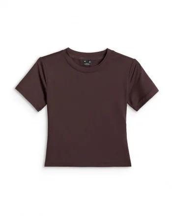 Tricou dama  slim, Maro