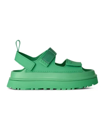 Sandale cu inchidere velcro Golden Glow, Verde