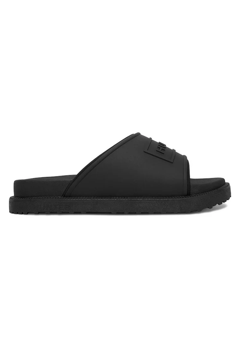 Papuci dama sintetic, Negru
